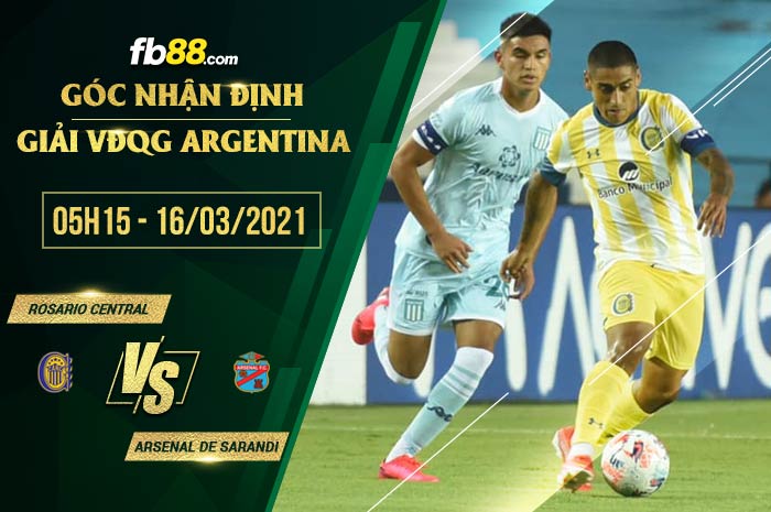 fb88-soi kèo Rosario Central vs Arsenal de Sarandi