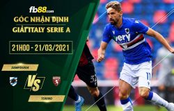 fb88-phong độ thi đấu Sampdoria vs Torino