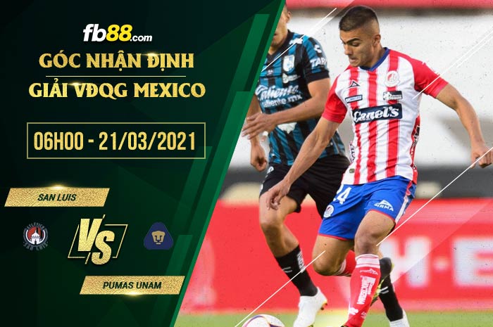 fb88-soi kèo San Luis vs Pumas UNAM