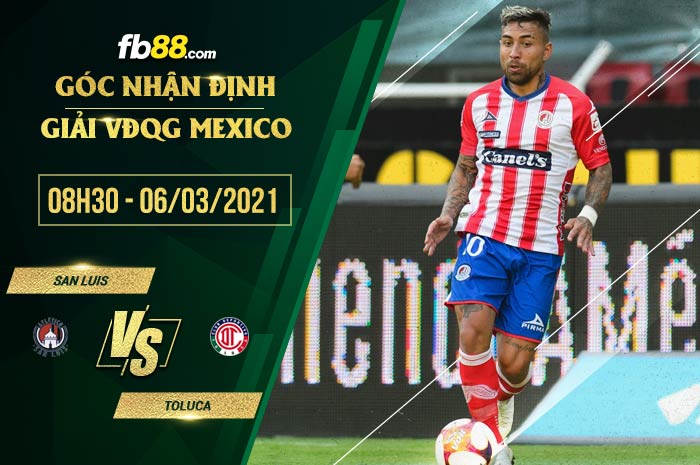 fb88-soi kèo San Luis vs Toluca