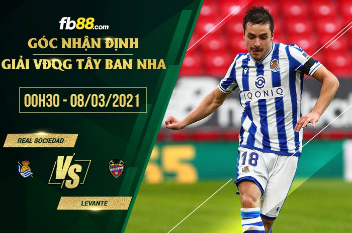 fb88-phong độ thi đấu Sociedad vs Levante