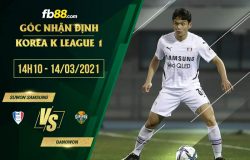 fb88-phong độ thi đấu Suwon Samsung vs Gangwon