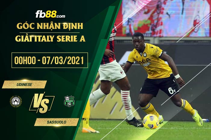 fb88-soi kèo Udinese vs Sassuolo