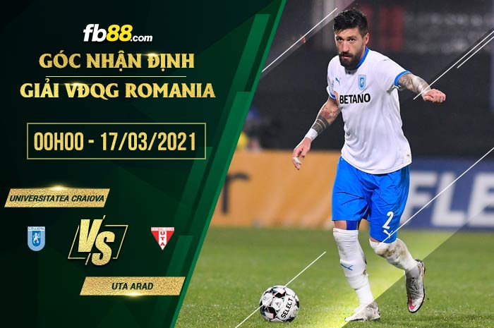 fb88-soi kèo Universitatea Craiova vs UTA Arad