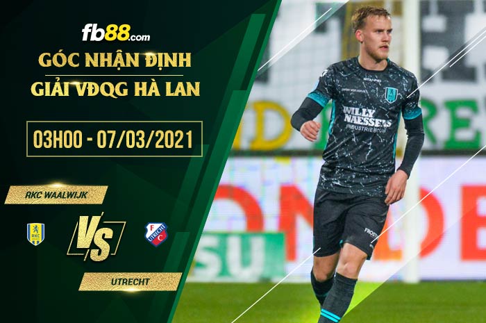 fb88-soi kèo Waalwijk vs Utrecht