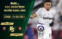 fb88-phong độ thi đấu West Ham vs Arsenal