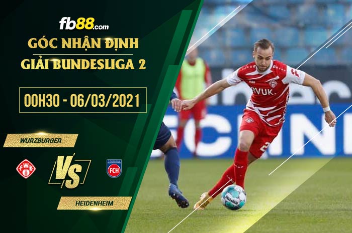 fb88-soi kèo Wurzburger vs Heidenheim