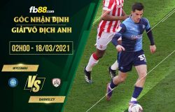 fb88-phong độ thi đấu Wycombe vs Barnsley