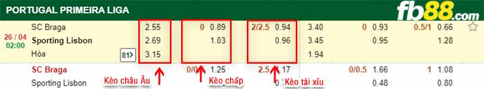 fb88-bảng kèo trận đấu Braga vs Sporting CP