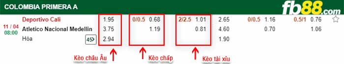 fb88-bảng kèo trận đấu Deportivo Cali vs Atletico Nacional