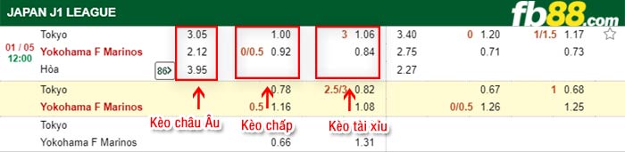 fb88-bảng kèo trận đấu FC Tokyo vs Yokohama F Marinos