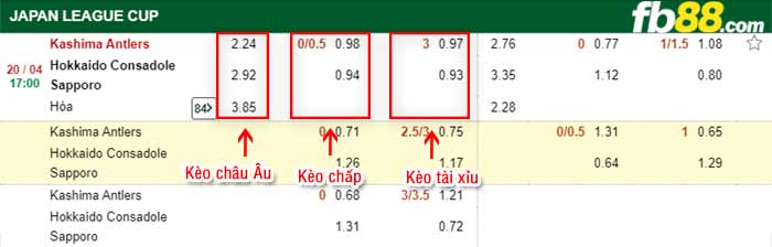 fb88-bảng kèo trận đấu Kashima Antlers vs Consadole Sapporo