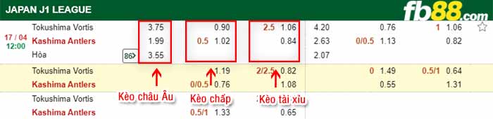 fb88-bảng kèo trận đấu Tokushima Vortis vs Kashima Antlers