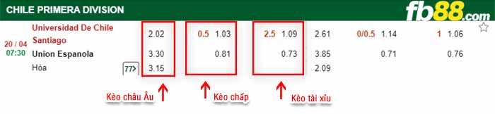 fb88-bảng kèo trận đấu Univ de Chile vs Union Espanola