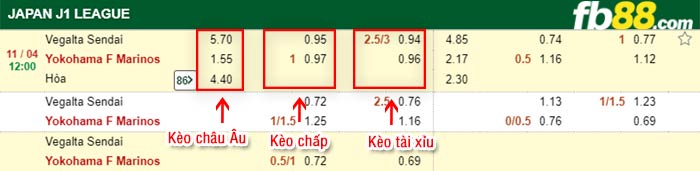 fb88-bảng kèo trận đấu Vegalta Sendai vs Yokohama F Marinos