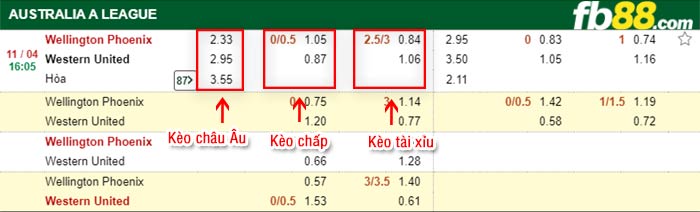 fb88-bảng kèo trận đấu Wellington Phoenix vs Western United