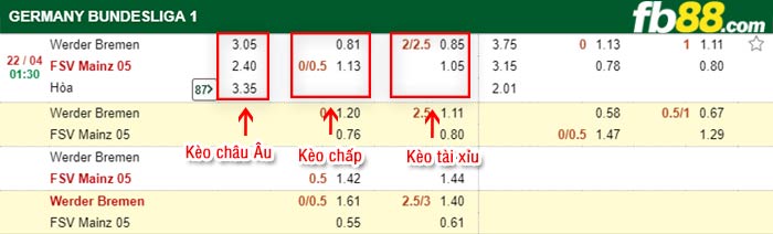 fb88-bảng kèo trận đấu Werder Bremen vs Mainz