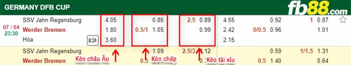 fb88-kèo chấp Jahn Regensburg vs Werder Bremen