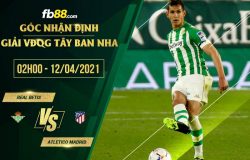 fb88-soi kèo Betis vs Atletico Madrid