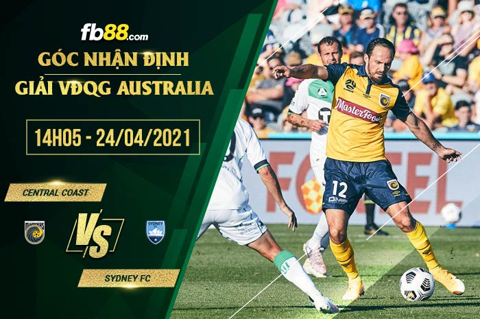 fb88-soi kèo Central Coast vs Sydney FC