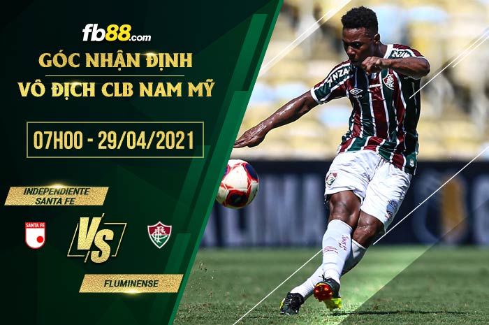 fb88-soi kèo Independiente Santa Fe vs Fluminense