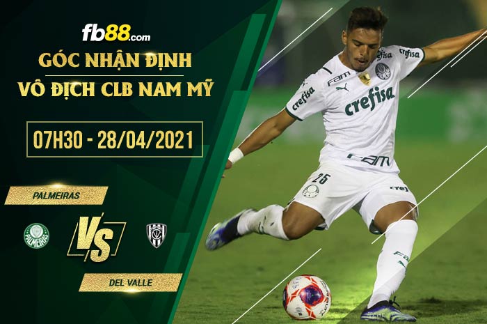 fb88-soi kèo Palmeiras vs Del Valle