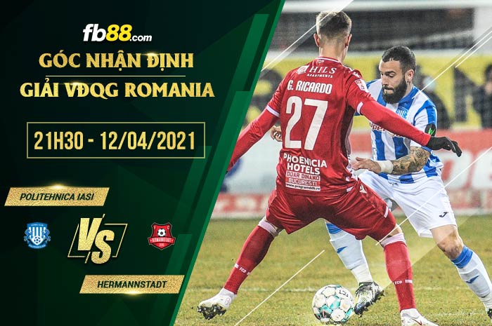 fb88-soi kèo Politehnica Iasi vs Hermannstadt