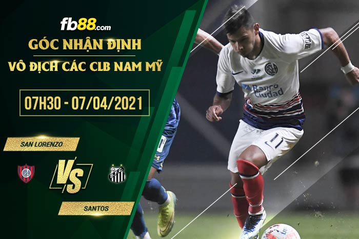 fb88-soi kèo San Lorenzo vs Santos
