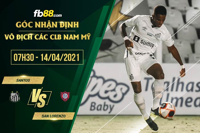 fb88-soi kèo Santos vs San Lorenzo
