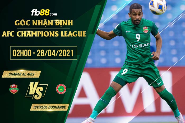fb88-soi kèo Shabab Al Ahli vs Istiklol Dushanbe