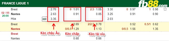 fb88-bảng kèo trận đấu Brestois vs Nantes