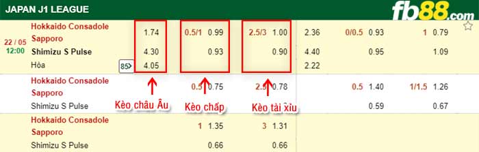 fb88-bảng kèo trận đấu Consadole Sapporo vs Shimizu S-Pulse