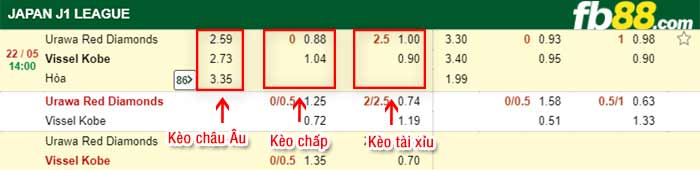 fb88-bảng kèo trận đấu Urawa vs Vissel Kobe