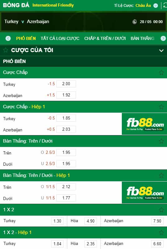 fb88-chi tiết kèo trận đấu Tho Nhi Ki vs Azerbaijan