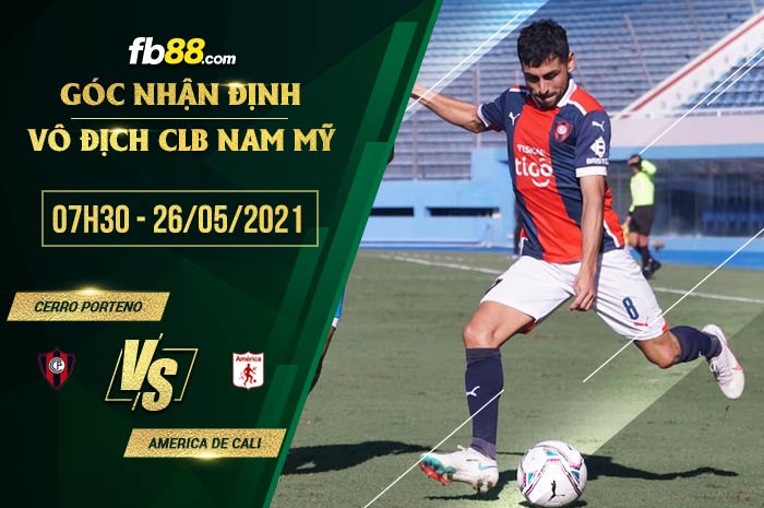 fb88-soi kèo Cerro Porteno vs America de Cali