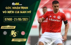 fb88-soi kèo Olimpia Asuncion vs Internacional
