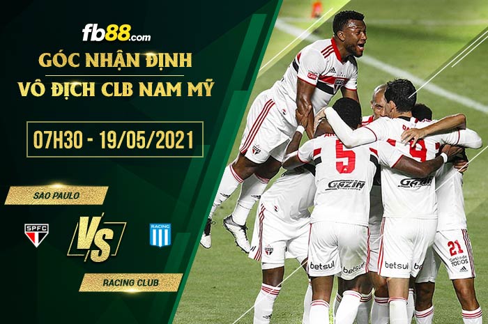 fb88-soi kèo Sao Paulo vs Racing Club