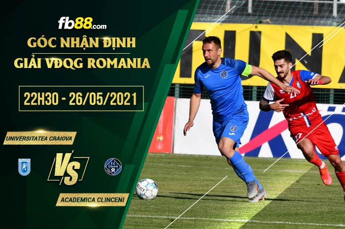 fb88-soi kèo Universitatea Craiova vs Academica Clinceni