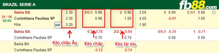 fb88-bảng kèo trận đấu Bahia vs Corinthians
