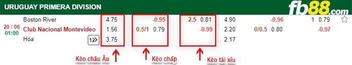 fb88-bảng kèo trận đấu Boston River vs Nacional Montevideo