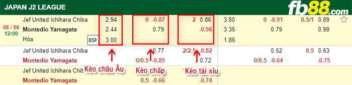 fb88-bảng kèo trận đấu Ichihara Chiba vs Montedio Yamagata
