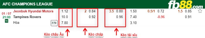 fb88-bảng kèo trận đấu Jeonbuk vs Tampines