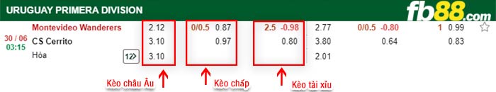fb88-bảng kèo trận đấu Montevideo Wanderers vs Cerrito