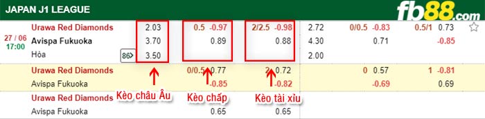 fb88-bảng kèo trận đấu Urawa Reds vs Avispa Fukuoka