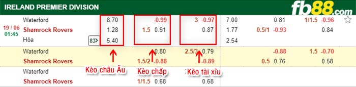 fb88-bảng kèo trận đấu Waterford vs Shamrock Rovers
