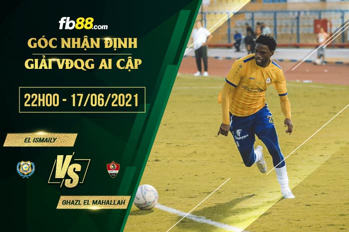 fb88-soi kèo El Ismaily vs Ghazl El Mahallah