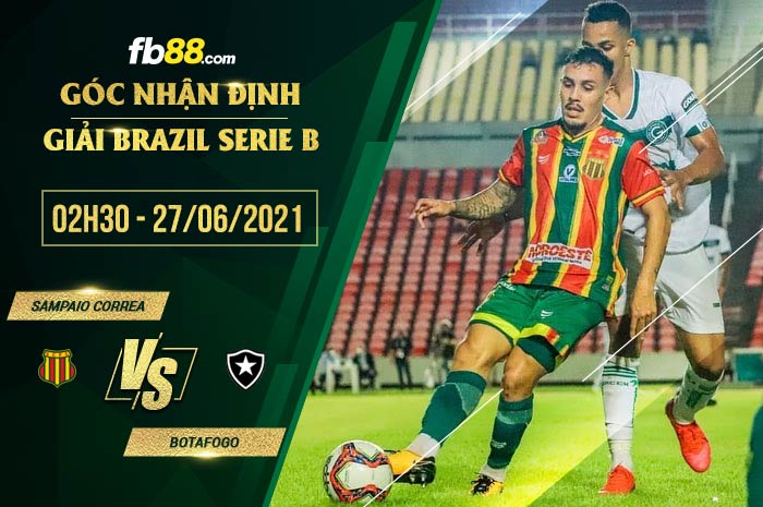 fb88-soi kèo Sampaio Correa vs Botafogo