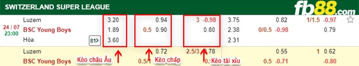 fb88-bảng kèo trận đấu FC Luzern vs Young Boys