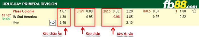 fb88-bảng kèo trận đấu Plaza Colonia vs Sud America
