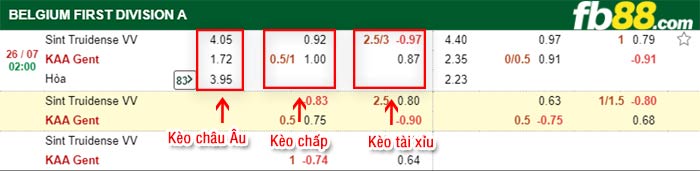 fb88-bảng kèo trận đấu St.-Truidense vs Gent